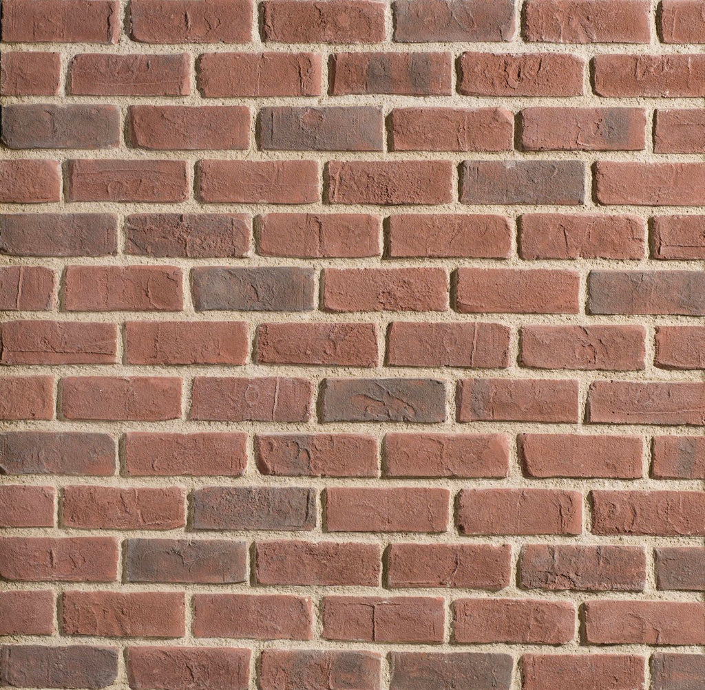 Brick wall featuring Creative Mine's Peppered Cannery Brick Veneer